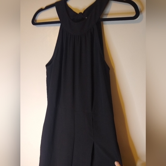 Loft Black tie back jumpsuit Size 0 - Picture 2 of 6